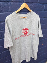 Vintage 90s Indiana University of Pennsylvania USA souvenir college varsity grey single stitch t shi