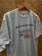 Vintage 90s Baptist Health quirky souvenir single stitch grey t-shirt size XL