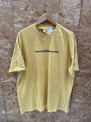 Vintage Single Stitch Anvil T-Shirt XL Yellow Religious New Age Graphic