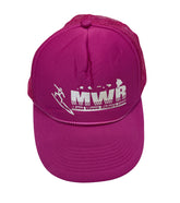 Vintage 90s Maui Wave Riders Hawaii pink snap back trucker cap new old stock