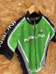 Vintage Nalini Team Group Cycling Jersey Short Sleeve Green Black Men's M