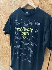 Vintage 90s positively over 40 all over print single stitch t-shirt size XL