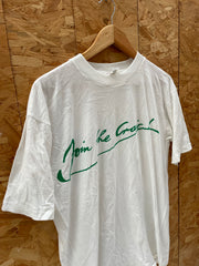 Vintage 90s Single Stitch White "Join the Craic" Irish Pub T-Shirt L