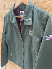 Vintage Lonsdale London Mod Jacket Green Plaid Lined Full Zip Women's Size L