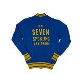 Vintage 70s Seven Sporting Savignano L'Eroica Wool Knit Cycle Jacket Mens M