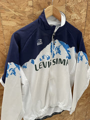 Gigante Levissima Cycling Jersey Jacket Blue White Men's XL Long Sleeve