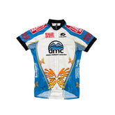 Voler Womens Small Blue White Cycling Jersey Short Sleeve Hammer Nutrition DMC