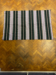 Vintage Serape Blanket Southwestern Striped Woven Throw Yoga Mat Blanket