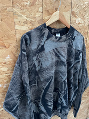 Vintage Fruit of the Loom Tie-Dye Raglan Sweatshirt XL