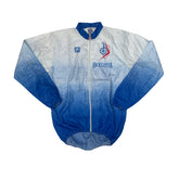 Santini La Bicicletta Cycling Jacket XL White Blue Lightweight Windbreaker Retro