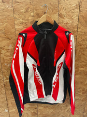 GIST Cycling Jacket Red White Black Full Zip Long Sleeve Men's Size XL