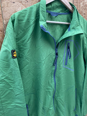 Vintage Y2K green waterproof technical rain jacket by Jack Wolfskin size XL