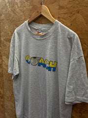 Vintage 90s grey Coach single stitch USA souvenir t-shirt size XL by Hanes