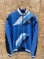 Vintage Ultima Cycle Jacket Blue White Black Retro Men's L