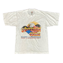 Vintage 90s Eagle American Pride single stitch white souvenir t-shirt size M