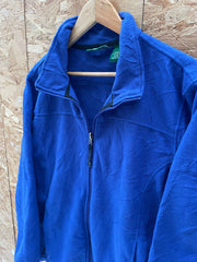 L.L. Bean Women's Fleece Jacket Blue Size L Full Zip Outdoor Casual