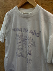 Vintage 90s Cassidi High Class of 62 quirky single stitch white t-shirt size XL