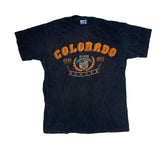 Vintage 90s Denver Colorado black souvenir single stitch t-shirt size M by Hanes