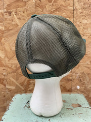 Vintage 80s Clan Watson Trucker Hat Green Mesh Snapback Adjustable Baseball Cap