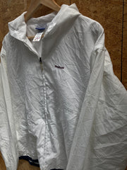 Vintage Y2K Reebok white shell track windbreaker jacket size medium