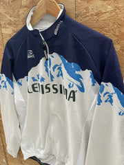 Gigante Levissima Cycling Jersey Jacket Blue White Men's XL Long Sleeve