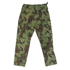 Vintage 90s thrashed faded woodland combat camo trousers size large