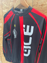 ALE MTB Cycling Jersey Jacket Black Red XL Long Sleeve Full Zip Sportswear