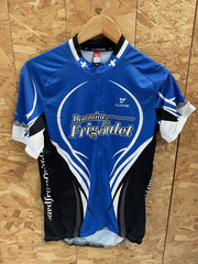 Vintage Cuore "Domaine du Frigolet" Cycling Jersey XL Blue Short Sleeve