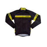 LIXADA Men's L Black Yellow Cycling Jersey Jacket Long Sleeve Full Zip