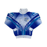 Vintage Cama Cervia Track Jacket L Blue White Retro