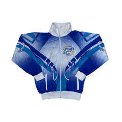 Vintage Cama Cervia Track Jacket L Blue White Retro