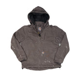 Vintage Carhartt Sherpa Lined Full Swing Duck Canvas Work Jacket Brown Size S