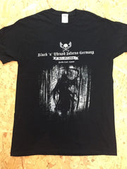 Black n Thrash inferno metal festival memorabilia t shirt Germany 2014 size medium
