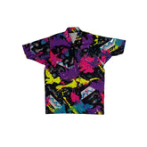 Vintage Lyrian Abstract Paint Splatter Cycle Jersey Men's M Retro