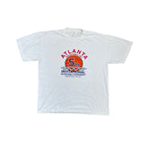 Vintage Atlanta Industries 5th Invitational Basketball T-Shirt White Size L