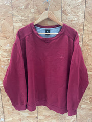 Vintage Starter Crewneck Sweatshirt Burgundy XL Embroidered Logo Boxy Fit