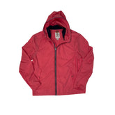 Vintage Timberland Men's L/G Red Hooded Lightweight Day Jacket Casual