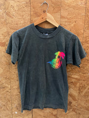 Vintage 90s Dig It beach volleyball grey faded single stitch t-shirt size small