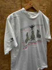 Vintage 90s Lincoln Park Zoo souvenir single stitch white t-shirt size large