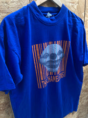 Vintage The Chameleons blue clown face double side print t-shirt size XL