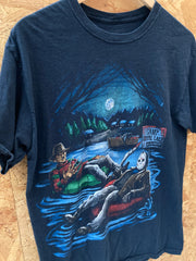 Vintage Y2K Nightmare on Elm Street camp crystal lake t-shirt size medium