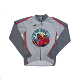 Ellegi Cycling Jersey Men's M Gray Red Long Sleeve La Playa Solarium Bike Shirt