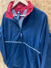 Vintage Y2K navy blue Tommy Hilfiger sailing shell windbreaker jacket size XL