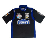 Vintage Y2K Jimmie Johnson Lowes Hendrick NASCAR team racing shirt size large