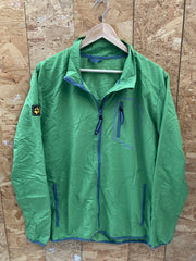 Vintage Y2K green waterproof technical rain jacket by Jack Wolfskin size XL