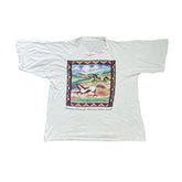 Vintage Single Stitch Running Strong for American Indian Youth Horse Tee Size L