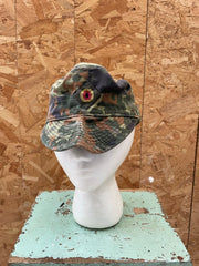 German Military Camo Field Cap Hat "Feldmütze" Size 57 2002