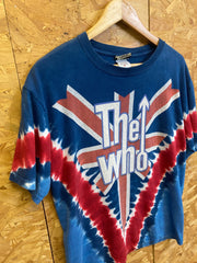 Vintage 90s The Who long live rock tie dye blue red t shirt size medium by liquid blue
