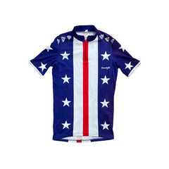 Vintage Campitello Cycling Jersey Men's M Short Sleeve USA Flag Stars