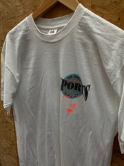 Vintage 90s Gooped up on Gop quirky funny single stitch white t-shirt size large